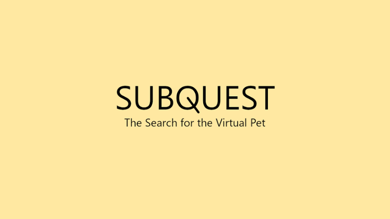 SubQuest - The Search for the Virtual Pet Game Cover