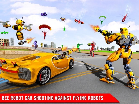 Bee Robot Transform Game 3D screenshot
