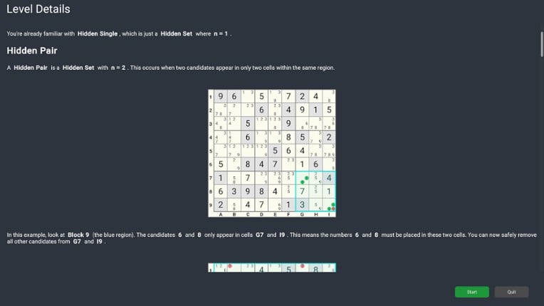 Rated Sudoku screenshot
