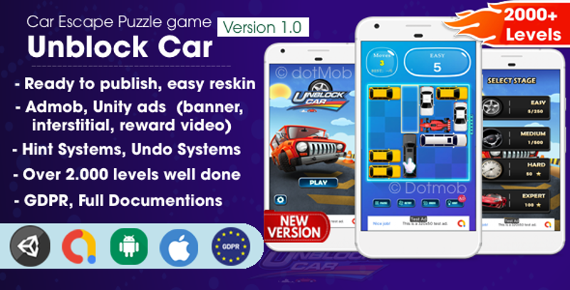 Unblock Car - Unity Complete Project Game Cover