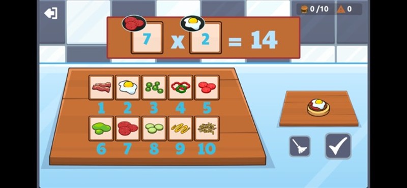 World of multiplication tables screenshot