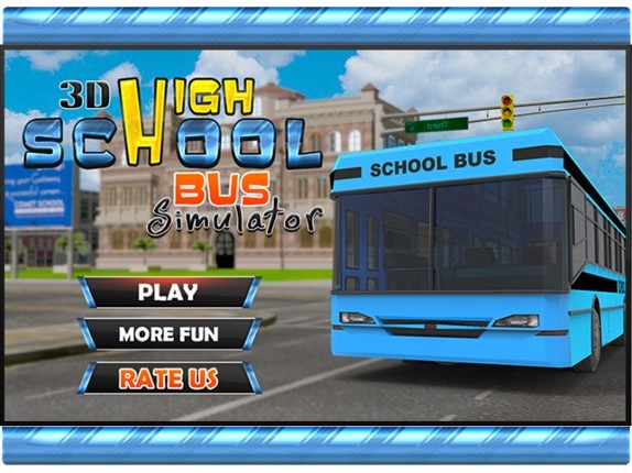 3D High School Bus Simulator - Bus driver and crazy driving simulation & parking adventure game screenshot