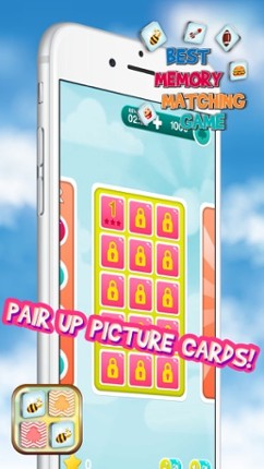 Best Memory Matching Game – Brain Train with Picture Card Pair.s for Kids and Adults screenshot