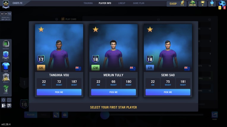 Blackout Football Manager screenshot