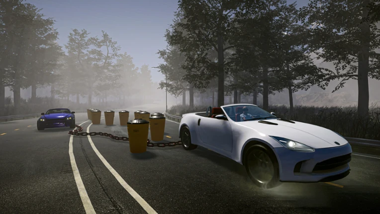 Chained Cars Image