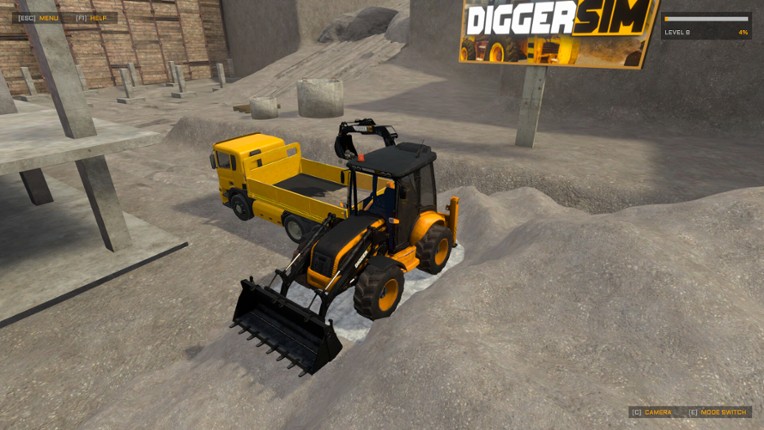 DiggerSim Excavator Simulator screenshot