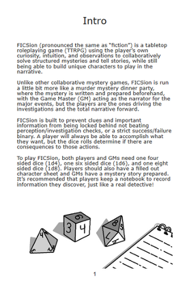 FICSion: Episodic Mystery RPG screenshot