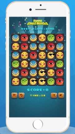 Funny Emoji Match 3 for Kids Image