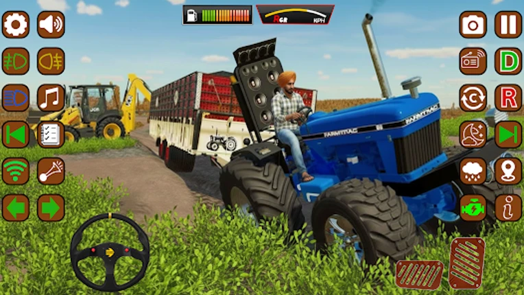 Indian Tractor Farming Game 3D Image