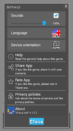 4 in a row screenshot