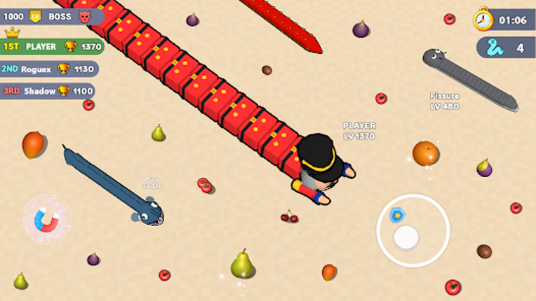 Worms .io Hungry Game screenshot
