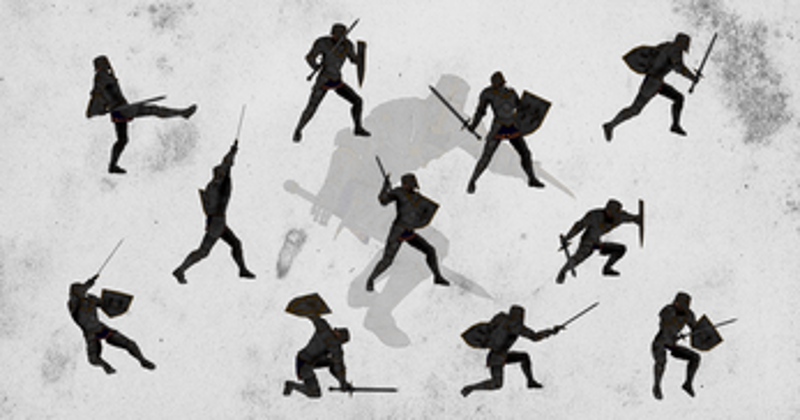 Dark Knight 2D Character Image