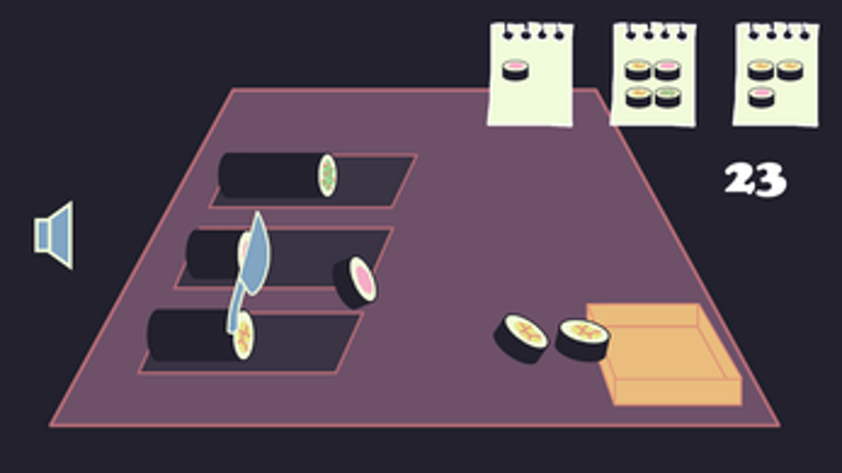 slice the roll of sushi screenshot