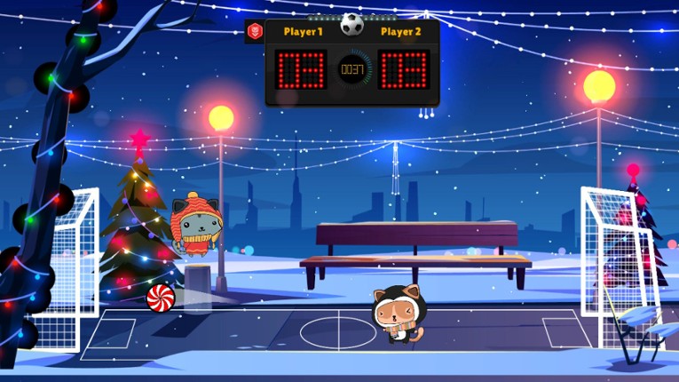 Kitten's Head Football: Winter Edition screenshot
