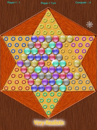 Realistic Chinese Checkers screenshot