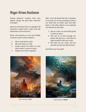 The Deck of Divine Domains screenshot