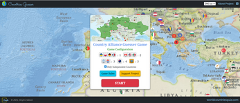 Countries Guesser Online Game Image