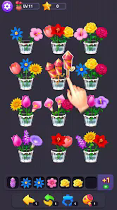 Flower Merge - Sort Games Image