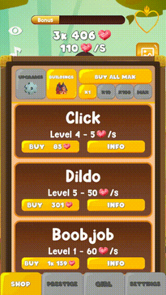 Nymphomania Idle Brothel screenshot