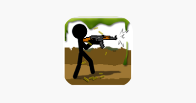 Stickman and gun Image