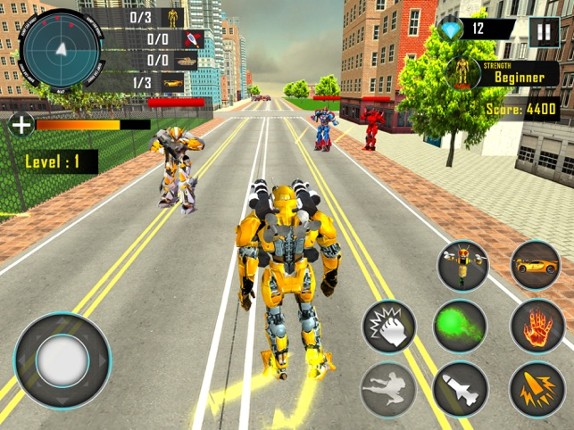 Bee Robot Transform Game 3D screenshot