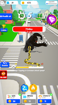 Idle Snake World:Hunting Fight screenshot