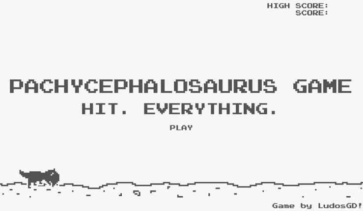 PACHYCEPHALOSAURUS GAME Game Cover