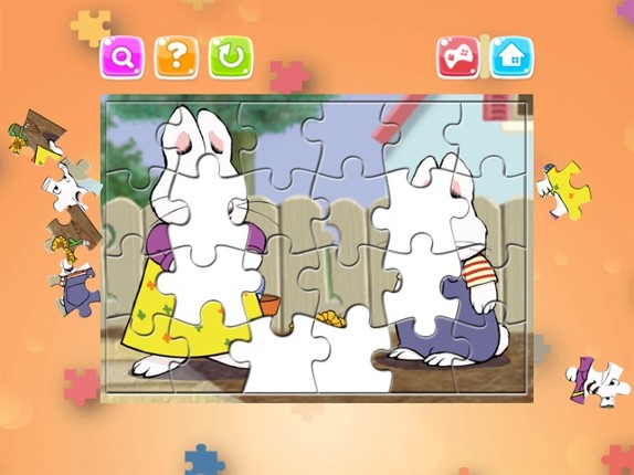 Cartoon Puzzle – Jigsaw Puzzles Box for Max and Ruby - Kids Toddler and Preschool Learning Games Image