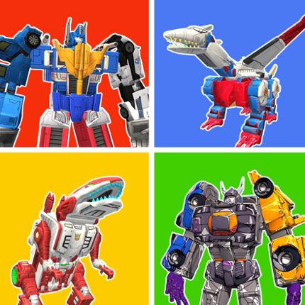 Superhero Robot Monster Battle Image