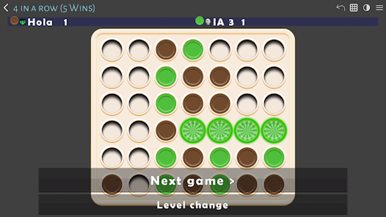 4 in a row screenshot