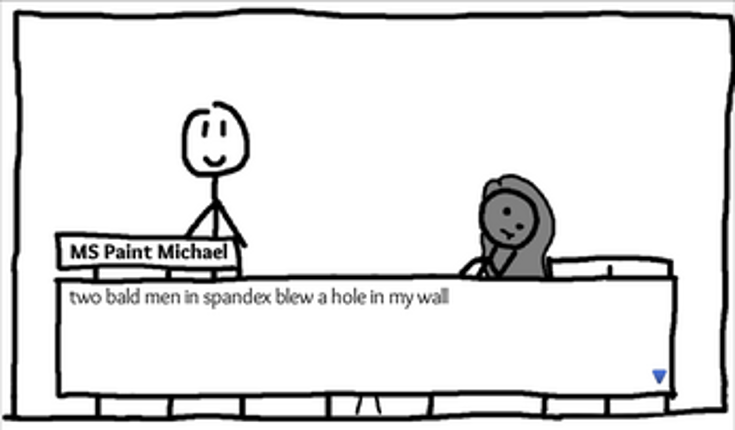 The Mildly Entertaining Shenanigans of MS Paint Michael Image