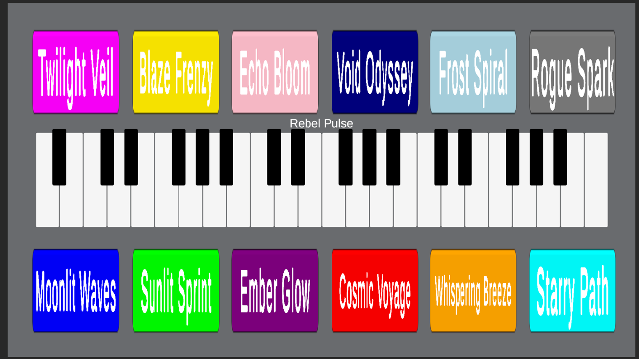 Games like Piano in Unity