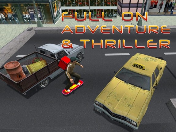 Skateboard Pizza Delivery – Speed board riding &amp; pizza boy simulator game Image