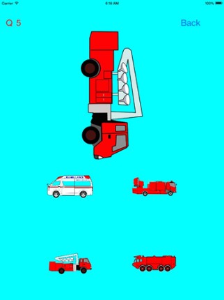 Which is the same Emergency Vehicle (Fire Truck, Ambulance ,Police Car)? screenshot