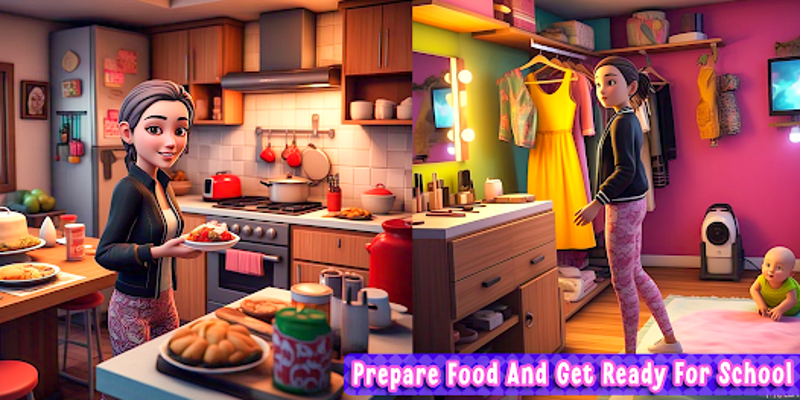Happy Teacher Mother Simulator screenshot