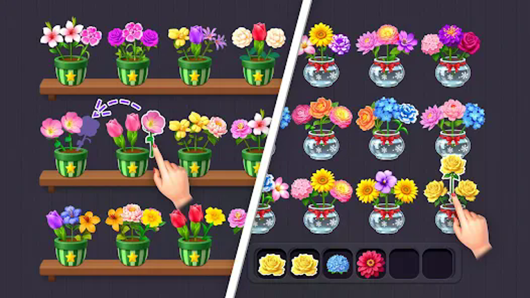Flower Merge - Sort Games screenshot