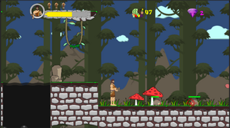Grough's caveman adventure screenshot