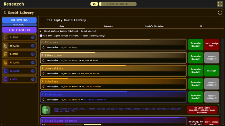 Idle Research 2 screenshot