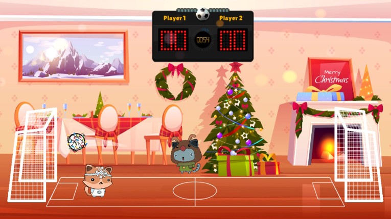 Kitten's Head Football: Winter Edition screenshot