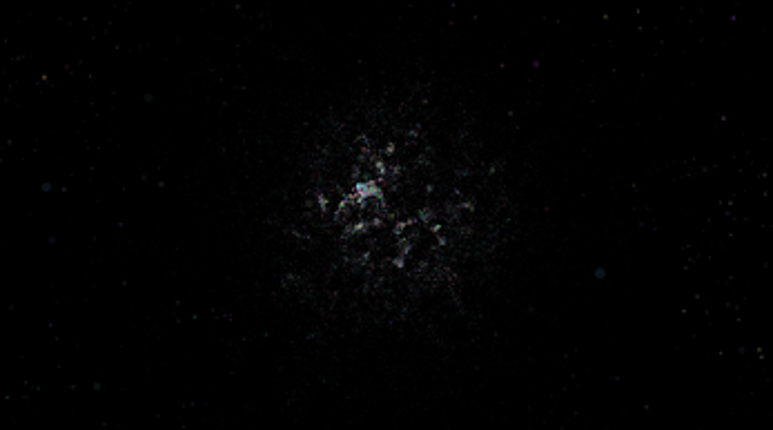 Particle life 3D, 4D Image