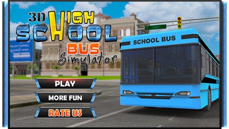 3D High School Bus Simulator - Bus driver and crazy driving simulation & parking adventure game screenshot