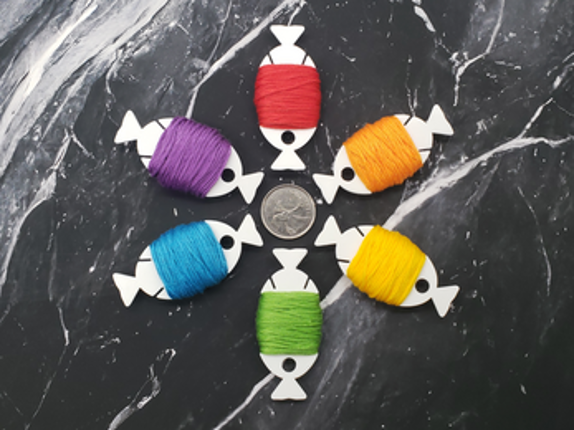 Candy - Decorative Cross Stitch Notion, Bobbin, STL Digital Download screenshot