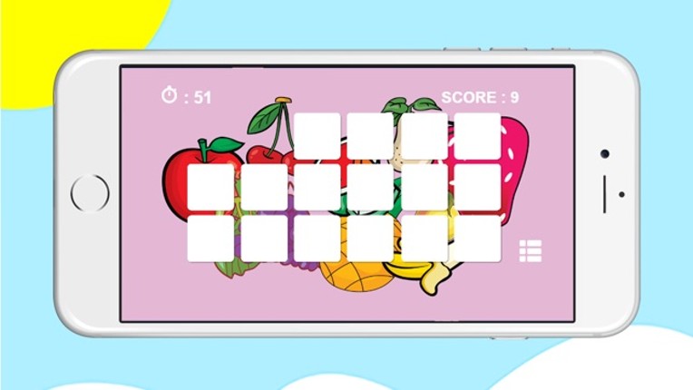 Fruit matching - find a match challenging game Image