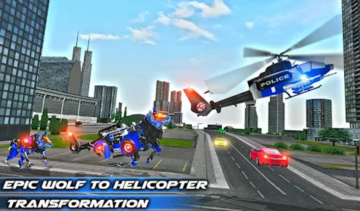 Wolf Robot Police Copter Games screenshot