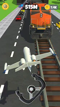 Sling Plane 3D - Sky Crash Jet screenshot