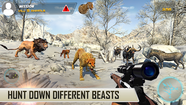 Dino Hunting Sniper Shooter 3D screenshot