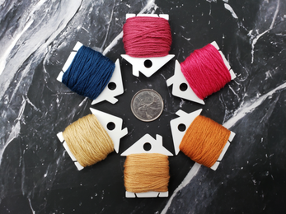 House - Decorative Cross Stitch Notion, Bobbin, STL Digital Download Image