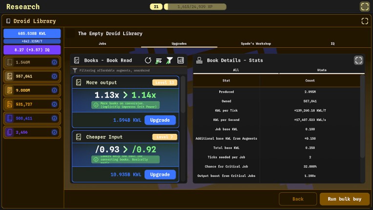 Idle Research 2 screenshot