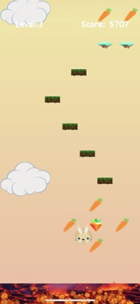 Lava Floor Escape: Jumpy Bunny Image