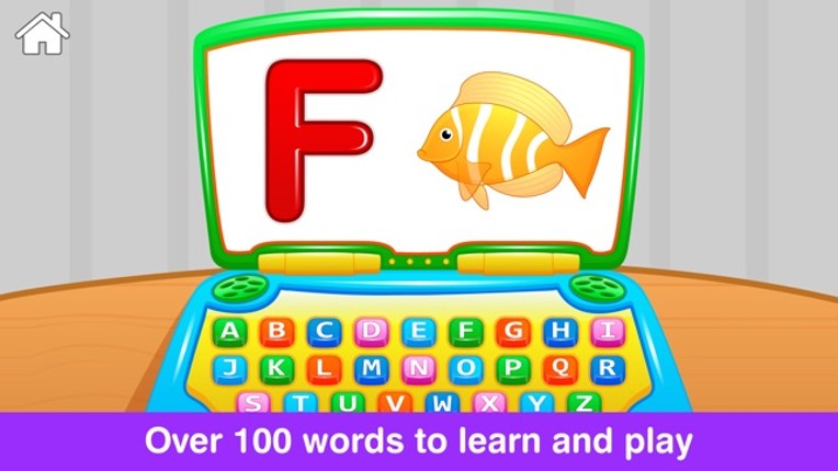 My First ABC Laptop Free - Learning Alphabet Letters Game for Toddlers and Preschool Kids screenshot